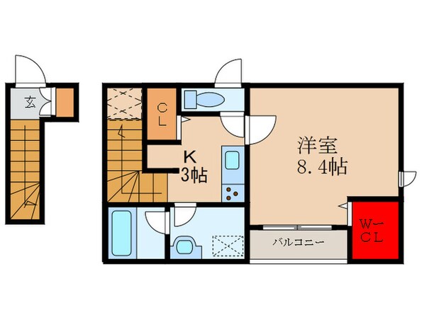 ベロクオーレ三国ドゥーエの物件間取画像